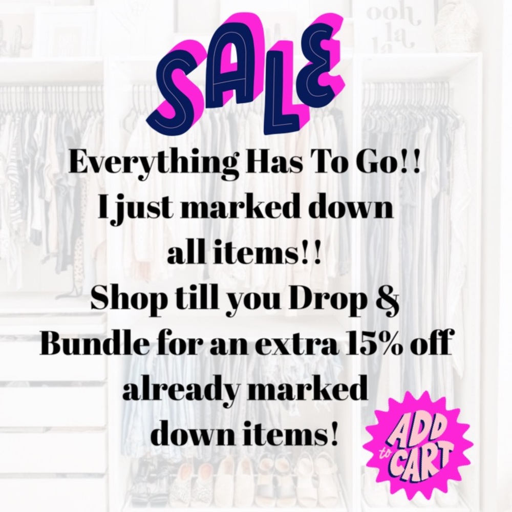🫵🏼 SALE ‼️Read Bio for a little inside scoop🙏🏽 Just Marked Down Everything❣️